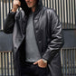 Mink Overcoat Long Fur Parkas Black Leather Jacket - Leather Loom