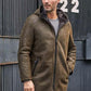 Jacket Long Trench Coat Removable Hooded Fur Outwear Warmest Winter Overcoat - Leather Loom