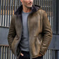 Jacket Removable Hooded Fur Coat Oversize Casual Overcoat Short Leather Outwear - Leather Loom