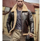 Leather Jacket Fur Coat Airforce Flight Jacket - Leather Loom