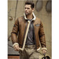 Men Sheepskin Shearling Motorcycle Leather Jacket - Leather Loom