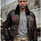 Mens Airforce Flight Coat Embroidered Jacket - Leather Loom