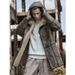 Mens Bomber Shearling Fur Hooded Winter Long Leather Jacket Trench Coat - Leather Loom