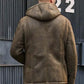 Jacket Removable Hooded Fur Coat Oversize Casual Overcoat Short Leather Outwear - Leather Loom