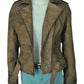 Dirty Brown Distressed Leather Jacket - Leather Loom