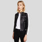 Michel Black Racer Leather Jackets - Leather Loom
